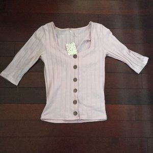 NEW Free People button up long sleeve top